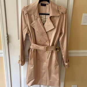 Joan Rivers Beige Trench Coat